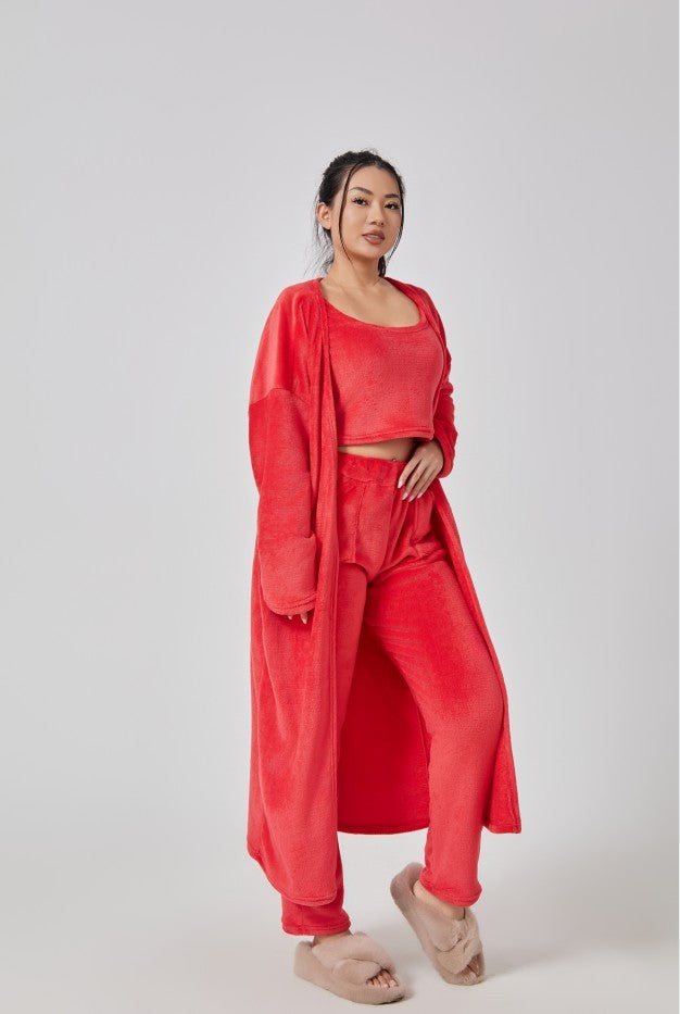 Cozy 3-Piece Pajama Set for Women - Daily Best Choice