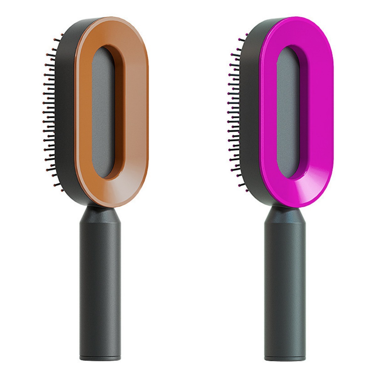 Self Cleaning Hair Brush For Women One-key Cleaning Hair Loss Airbag Massage Scalp Comb Anti-Static Hairbrush - Daily Best Choice