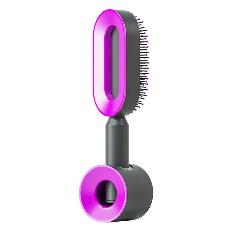 Self Cleaning Hair Brush For Women One-key Cleaning Hair Loss Airbag Massage Scalp Comb Anti-Static Hairbrush - Daily Best Choice