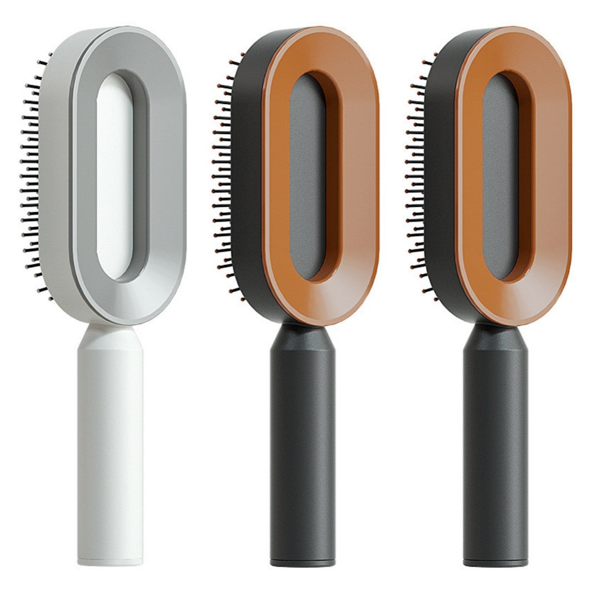 Self Cleaning Hair Brush For Women One-key Cleaning Hair Loss Airbag Massage Scalp Comb Anti-Static Hairbrush - Daily Best Choice