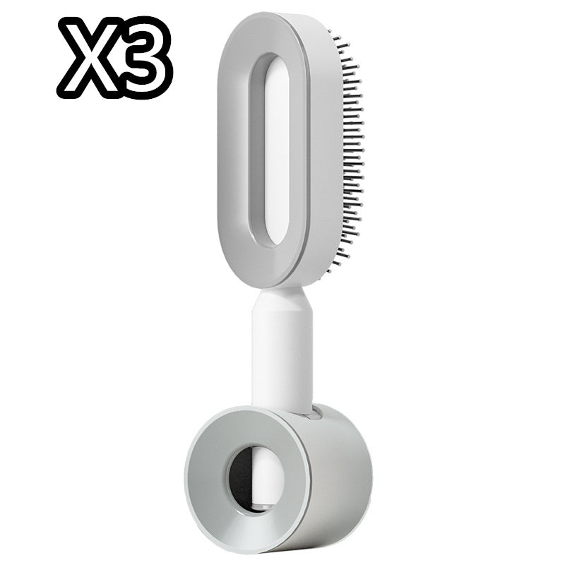 Self Cleaning Hair Brush For Women One-key Cleaning Hair Loss Airbag Massage Scalp Comb Anti-Static Hairbrush - Daily Best Choice