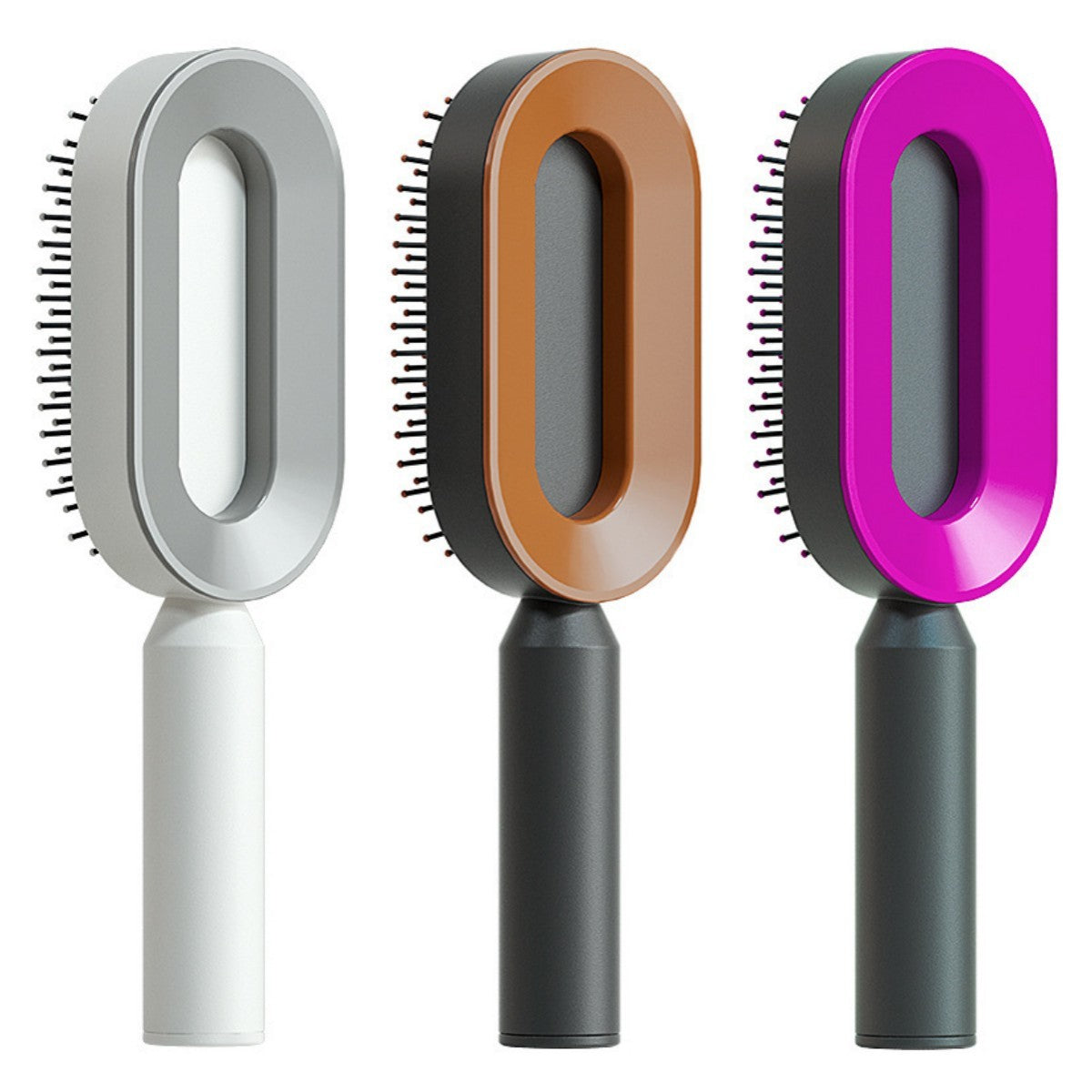 Self Cleaning Hair Brush For Women One-key Cleaning Hair Loss Airbag Massage Scalp Comb Anti-Static Hairbrush - Daily Best Choice