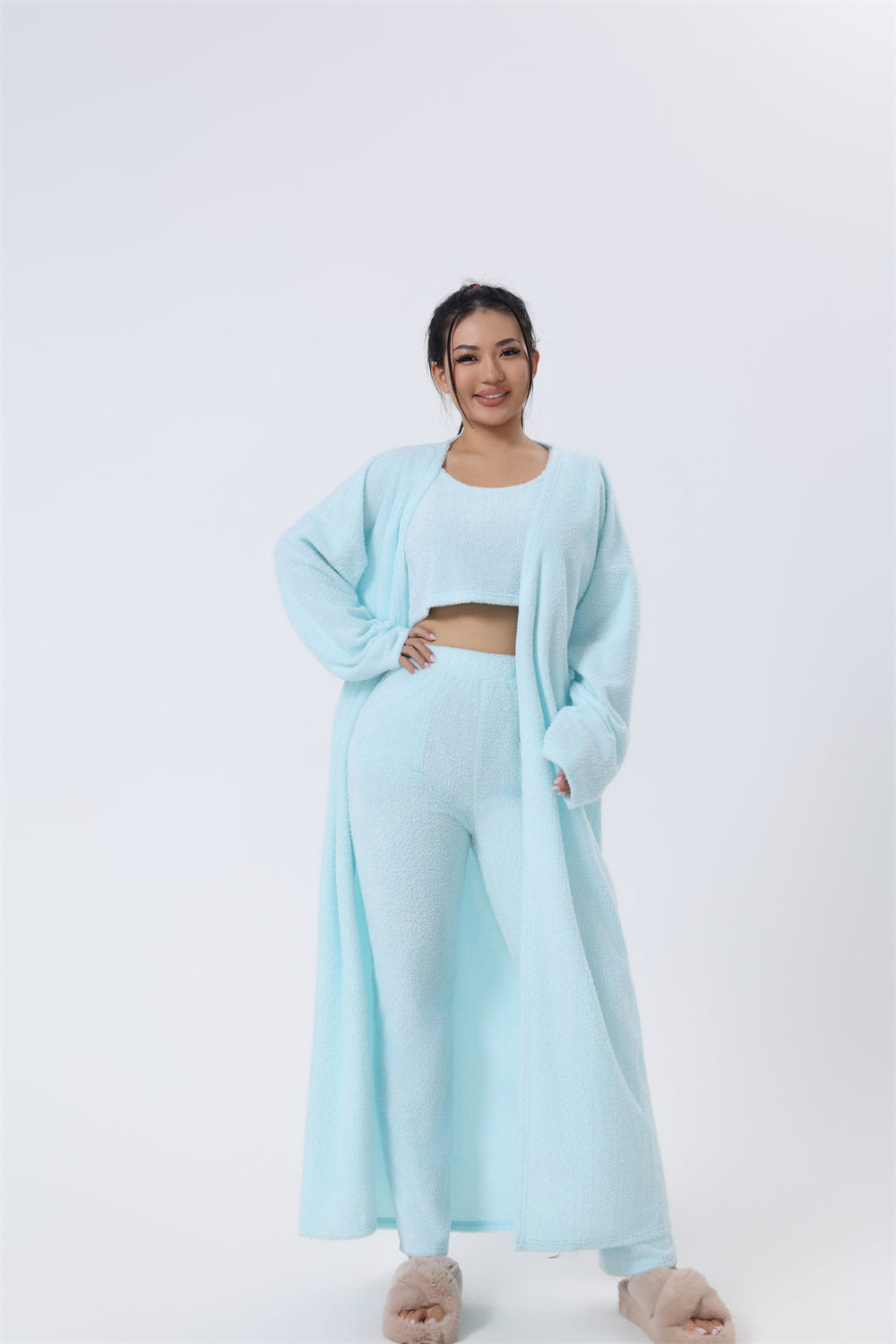 Cozy 3-Piece Pajama Set for Women - Daily Best Choice