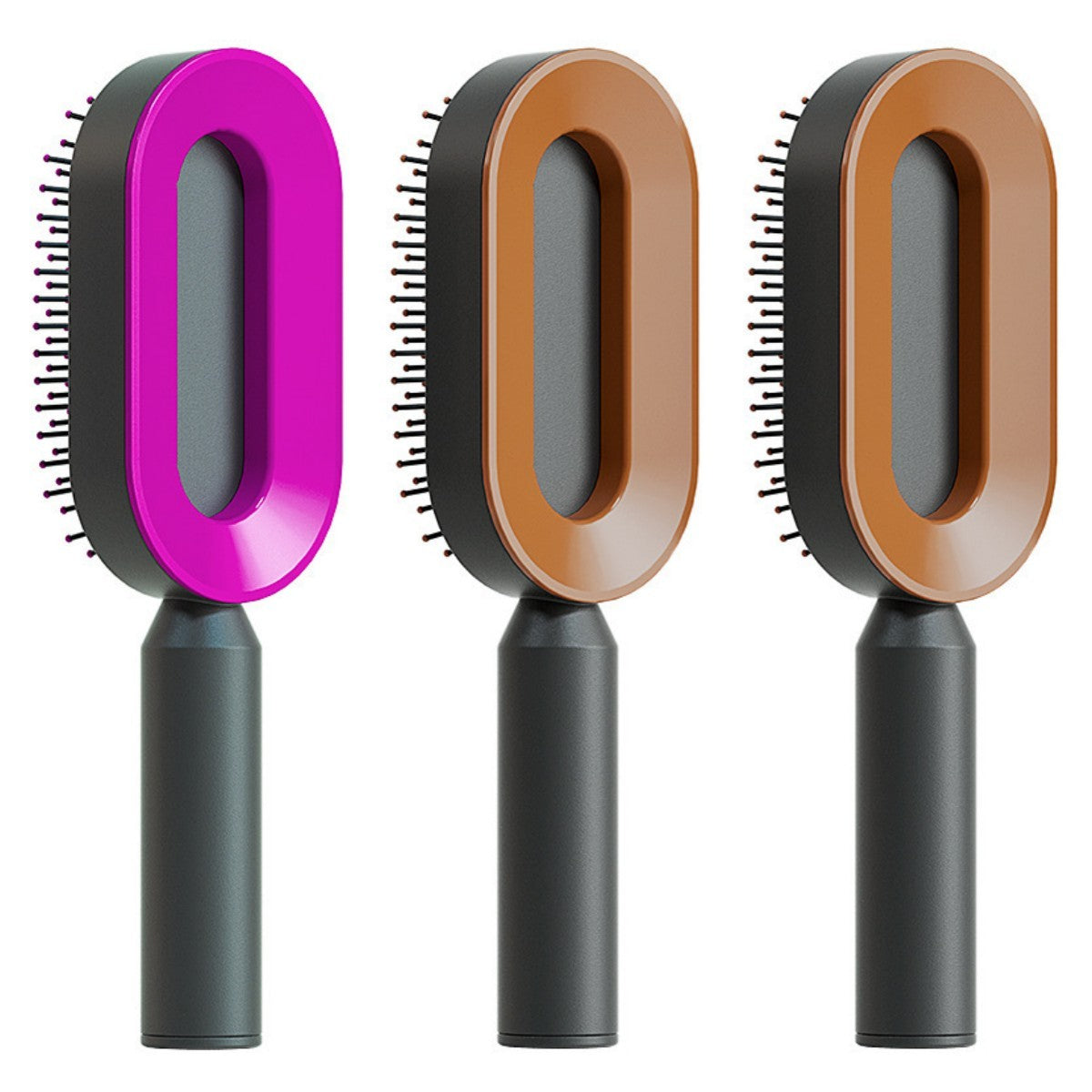 Self Cleaning Hair Brush For Women One-key Cleaning Hair Loss Airbag Massage Scalp Comb Anti-Static Hairbrush - Daily Best Choice