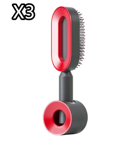 Self Cleaning Hair Brush For Women One-key Cleaning Hair Loss Airbag Massage Scalp Comb Anti-Static Hairbrush - Daily Best Choice