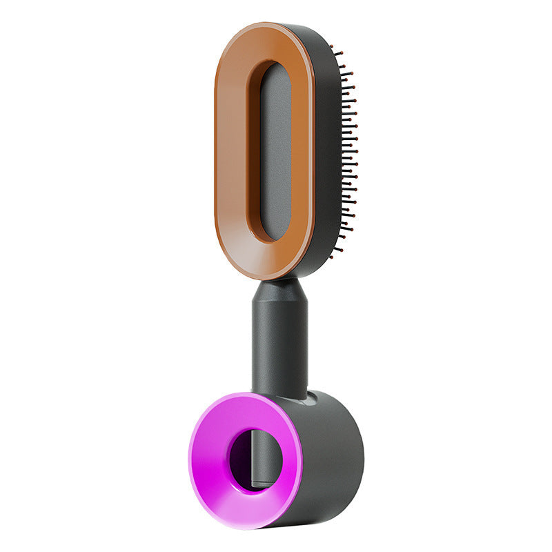 Self Cleaning Hair Brush For Women One-key Cleaning Hair Loss Airbag Massage Scalp Comb Anti-Static Hairbrush - Daily Best Choice