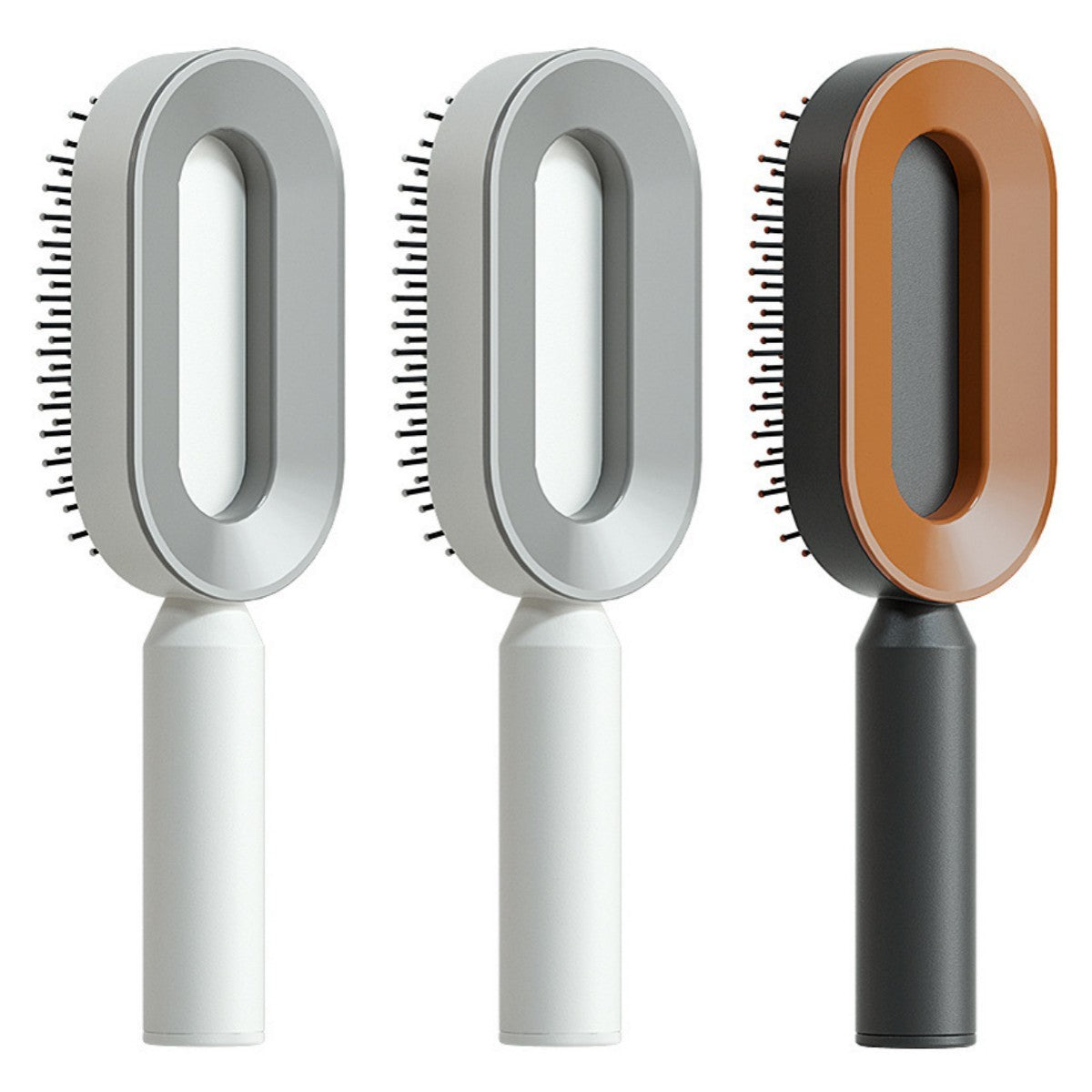 Self Cleaning Hair Brush For Women One-key Cleaning Hair Loss Airbag Massage Scalp Comb Anti-Static Hairbrush - Daily Best Choice