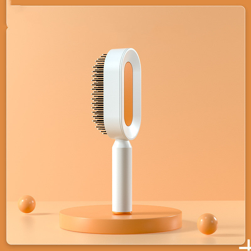 Self Cleaning Hair Brush For Women One-key Cleaning Hair Loss Airbag Massage Scalp Comb Anti-Static Hairbrush - Daily Best Choice